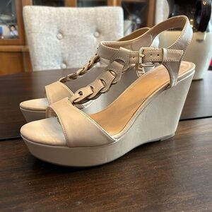 Xappeal Tan Wedge Sandals